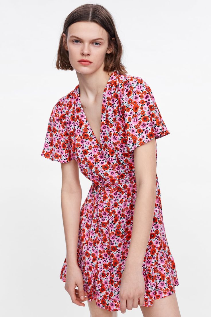 FLORAL PRINT DRESS NEW INWOMAN ZARA United States Pctr UP